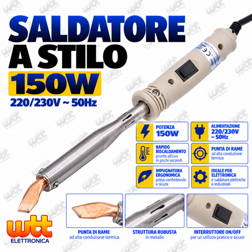 Saldatore stilo stagno 150w - saldatore,